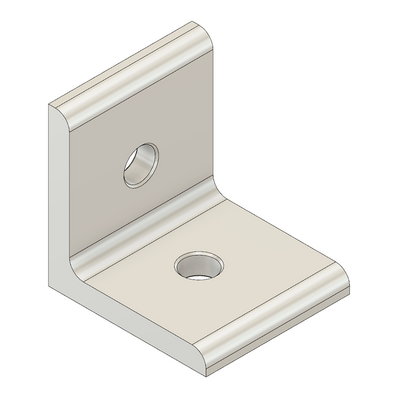 MODULAR SOLUTIONS ANGLE BRACKET<br>45MM TALL X 45MM WIDE W/ HARDWARE